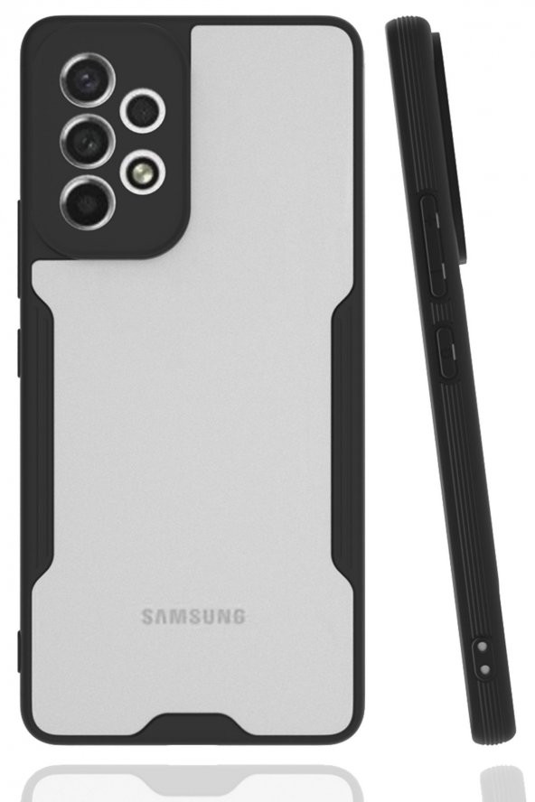 NewFace Samsung Galaxy A33 5G Kılıf Platin Silikon - Siyah