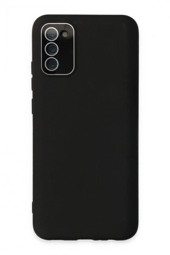 NewFace Samsung Galaxy A02S Kılıf Lansman Glass Kapak - Siyah