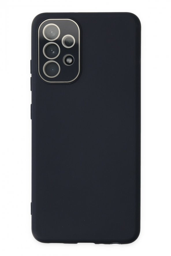 NewFace Samsung Galaxy A53 5G Kılıf Lansman Glass Kapak - Lacivert
