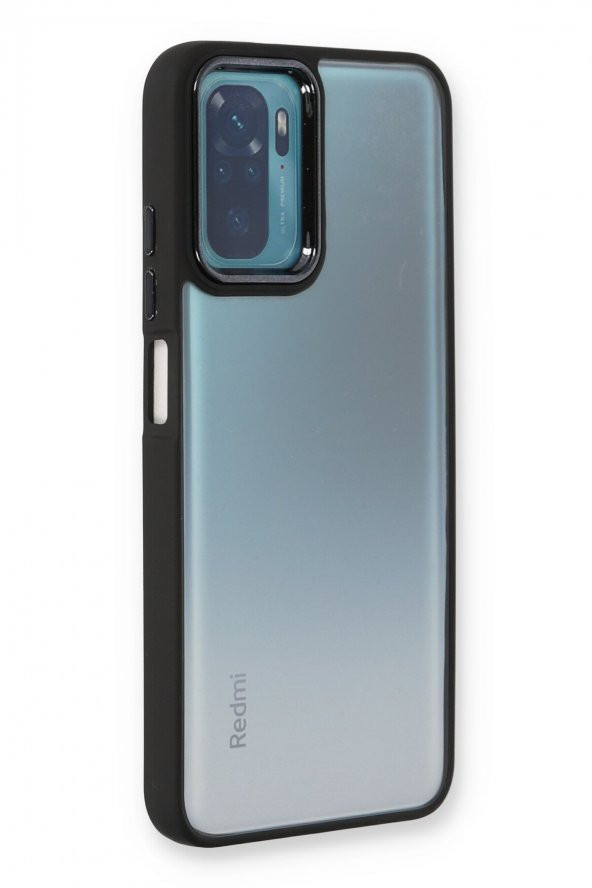NewFace Xiaomi Redmi Note 10 Kılıf Dora Kapak - Siyah - 1