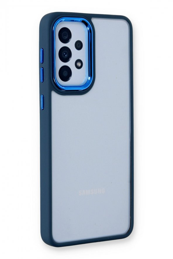 NewFace Samsung Galaxy A33 5G Kılıf Dora Kapak - Mavi