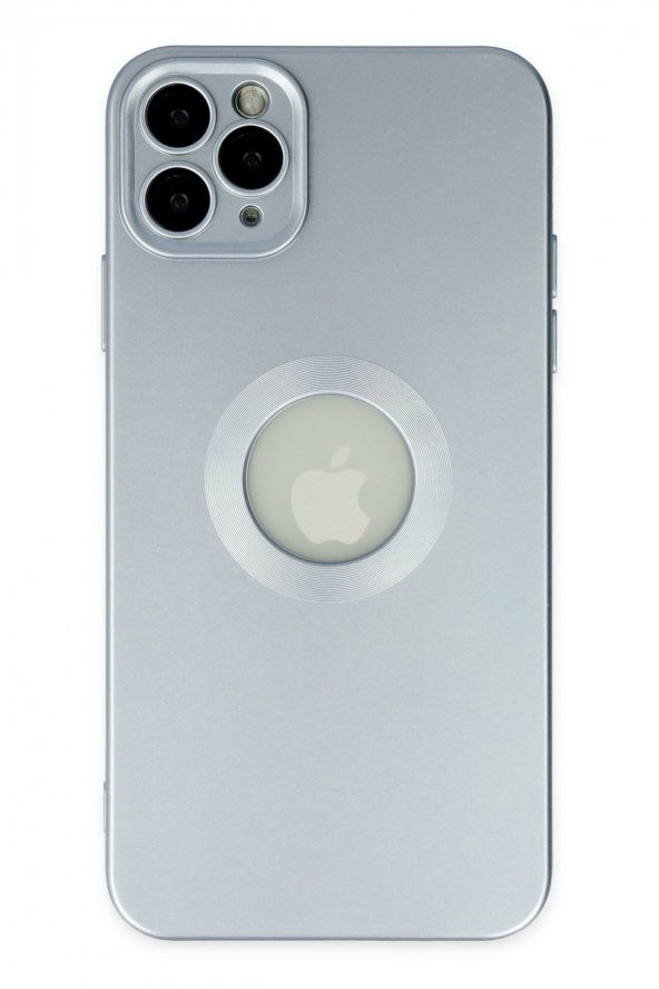 NewFace iPhone 11 Pro Max Kılıf Vamos Lens Silikon - Sierra Blue