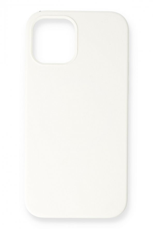 NewFace iPhone 12 Mini Kılıf Magneticsafe Lansman Silikon Kapak - Beyaz