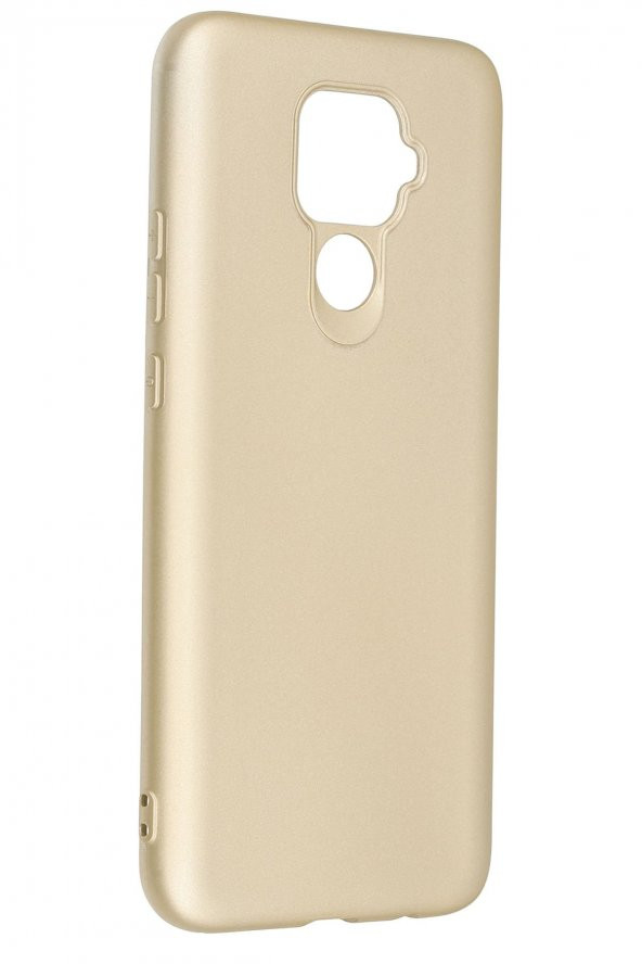 NewFace Huawei Mate 30 Lite Kılıf Premium Rubber Silikon - Gold