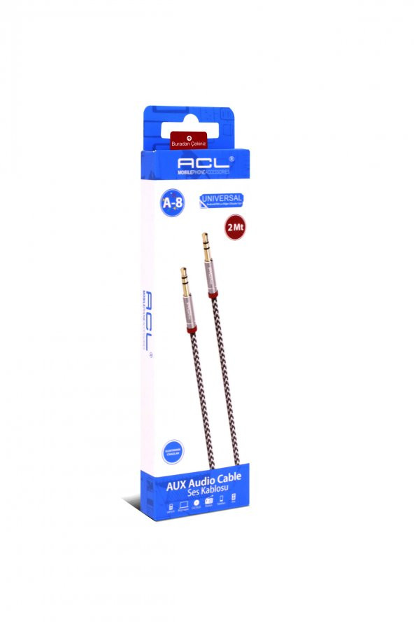 ACL 2 Metre AUX Kablo