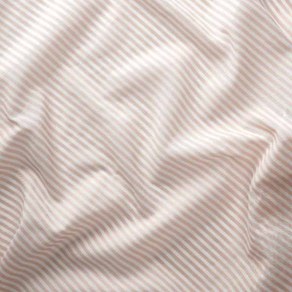 Fon Perde/2 Kanat, MeridyenDukkan Beyaz-Bej Renk-Çizgili Model 120x300 cm - 4