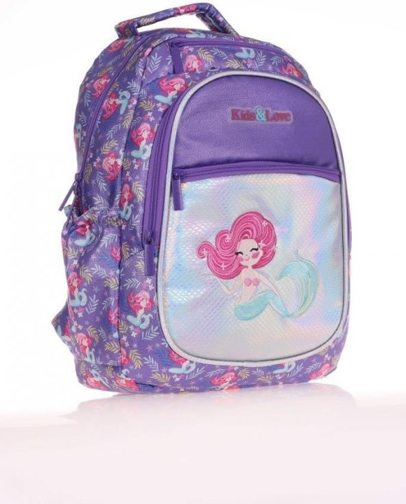 Kaukko Kids&love Sırt Çantası Aynalı Simli Mermaid L5097 - Resim 2