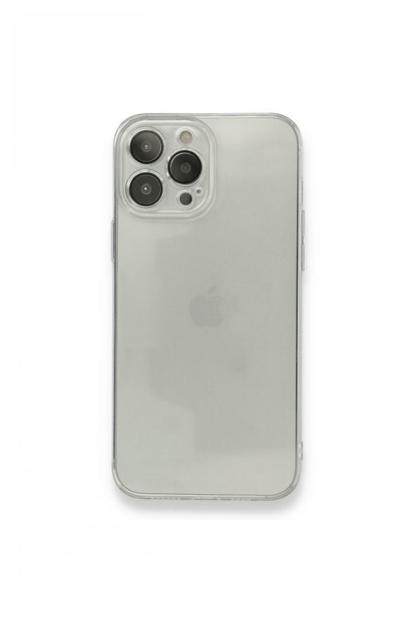 NewFace Apple Iphone 13 Pro Max Şeffaf Renkli Transparan Kamera Lens Korumalı Kılıf Iphone 13 Pro Max