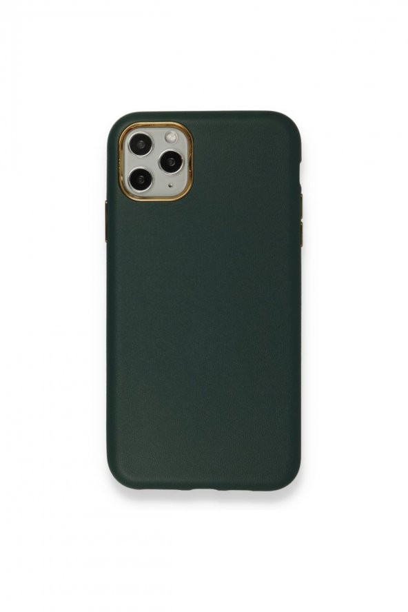 NewFace Apple Iphone 11 Pro Max Carbon Deri Fiber Tasarımlı Dayanaklı Label Kılıf İphone 11 Pro Max