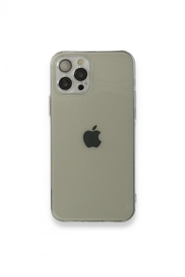 NewFace Apple Iphone 12 Pro Şeffaf Renkli Transparan Kamera Lens Korumalı Kılıf Iphone 12 Pro