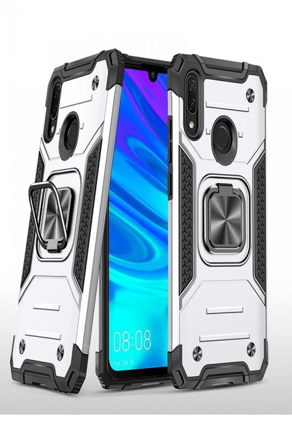 NewFace Huawei P Smart 2019 Kılıf Zegna - Gümüş