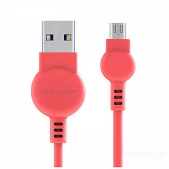 Konfulon Konfulon S64-MİCRO USB KABLO-Pembe