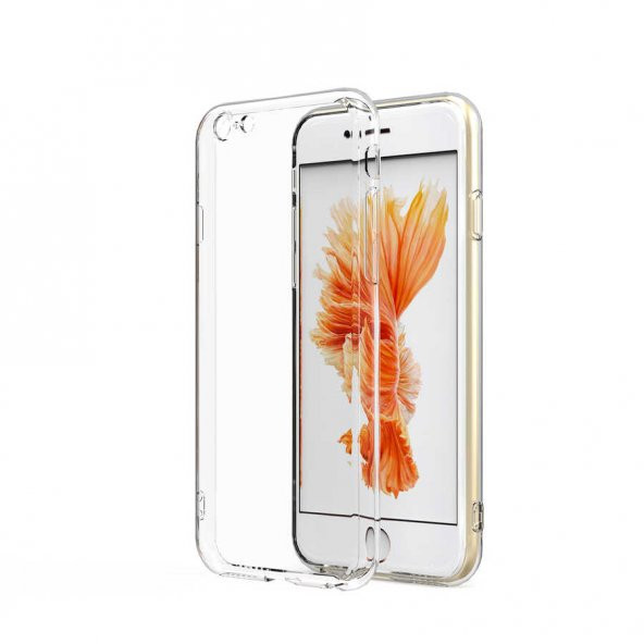 Apple iPhone 6 Kılıf  Kamera Korumalı Süper Silikon Kapak