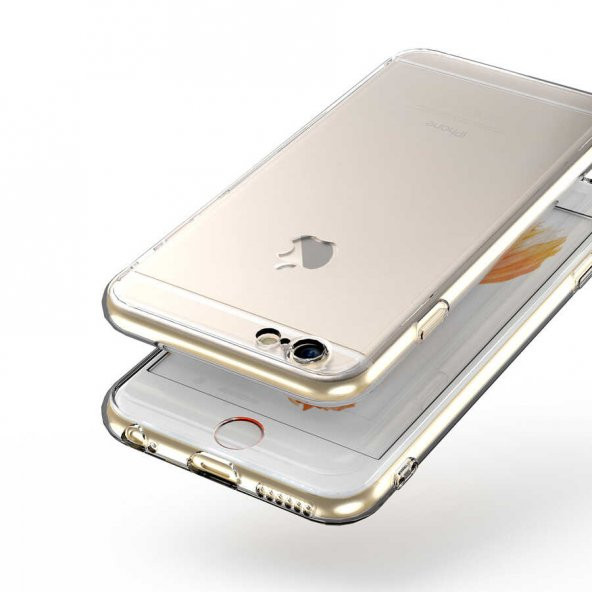 Apple iPhone 6 Kılıf  Kamera Korumalı Süper Silikon Kapak - 3