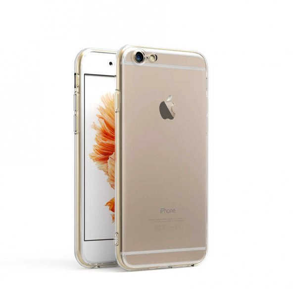 Apple iPhone 6 Kılıf  Kamera Korumalı Süper Silikon Kapak - 5