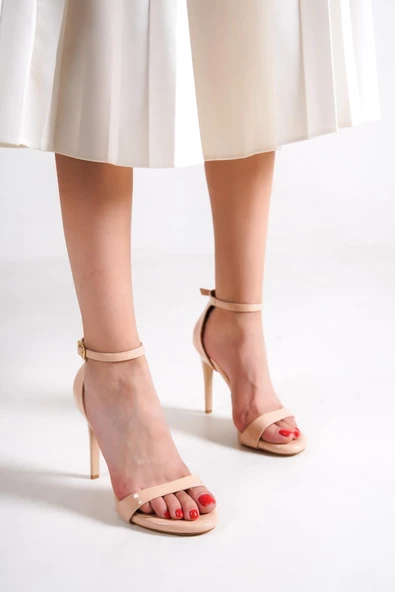 Ten Rugan Tek Bantlı İnce Platform Topuklu Ayakkabı -Pirlx - 3