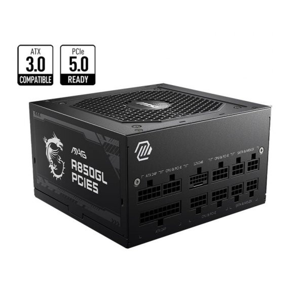PSU MAG A850GL PCIE5 850W 80+ GOLD FULL MODULAR POWER SUPPLY