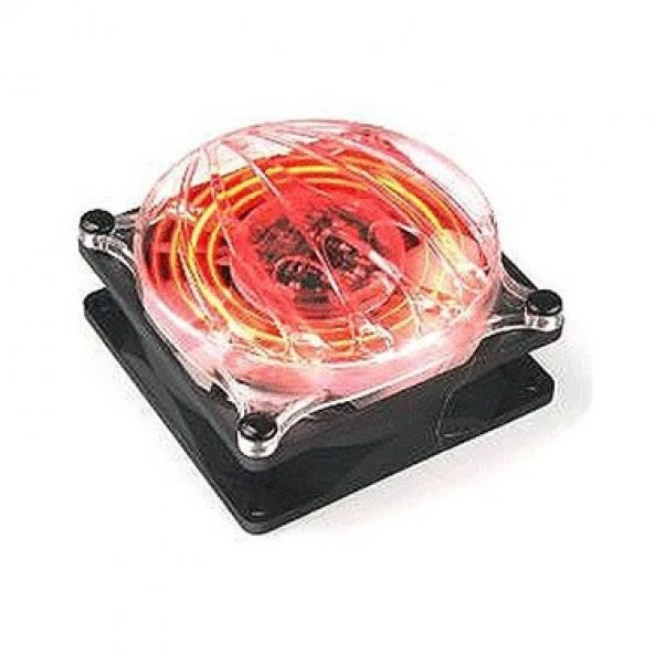 cyclo 80mm efektli kırmızı ledli kasa fanı - 1