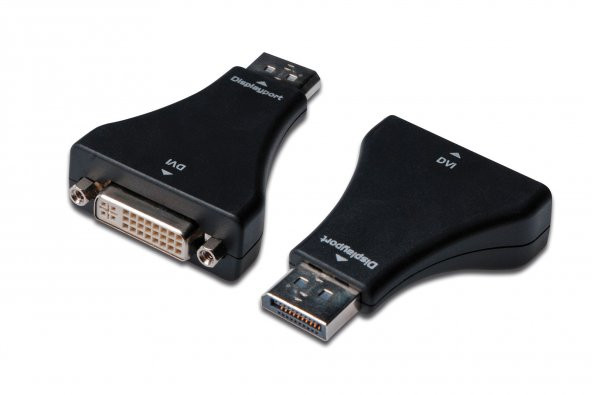 DisplayPort Adaptör Kablosu, DP Erkek-DVI (24+5) Dişi, 0.15 metre, kil AK-340401-001-S