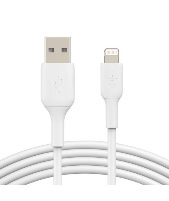 BELKIN Apple Lightning Hızlı Şarj ve Data Kablosu 1m Beyaz CAA001BT1MWH