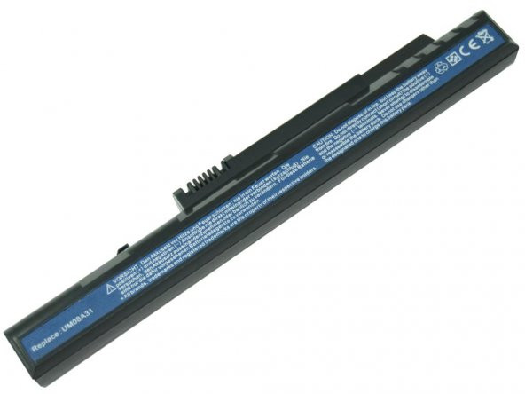 Acer UM08A52 UM08A71 UM08A72 Notebook Bataryası - Siyah - 3 Cell - 3