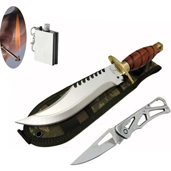 Alsepeteavm Inox-29 cm Ayyıldız Kamp Bıçak Seti SLN495
