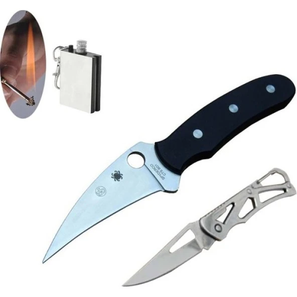 Alsepeteavm Spyderco Serisi Cts Bd1-20 cm Bıçak Seti SLN497