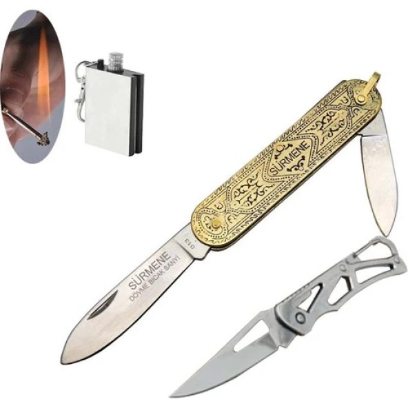 Alsepeteavm Sürmene 013 -14 cm Sarı Çakı Seti SLN410