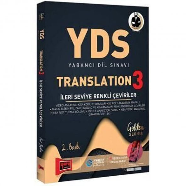 Yargı Yayınları YDS Translation 3 İleri Seviye Renkli Çeviriler 2. Baskı