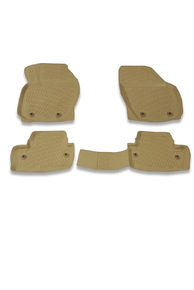 Volvo XC70 2008-2016 3D Bej Havuzlu Paspas Takımı Bizymo ürün görseli 1