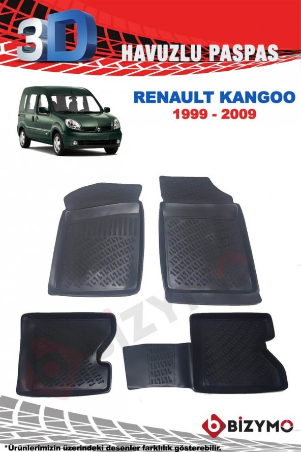 Renault Kangoo 1999-2009 3D Paspas Takımı Bizymo - Resim 2