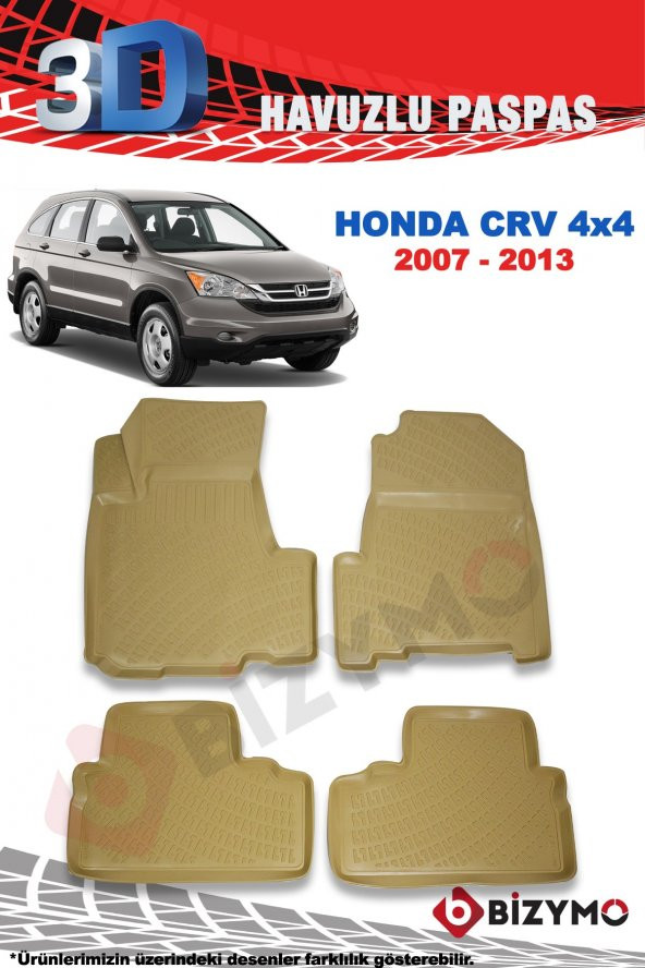 Honda CRV Suv 2007-2013 3D Bej Paspas Takımı Bizymo - 2