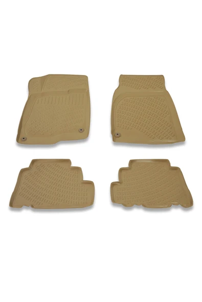 Chevrolet Captiva 2007 Ve Sonrası 3D Bej Paspas Takımı Bizymo