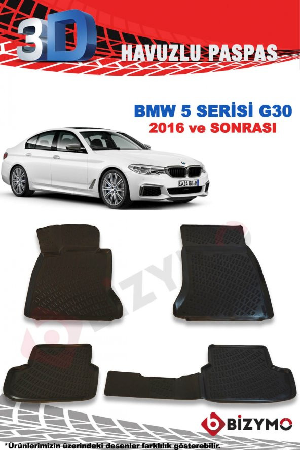 Bmw 5 Serisi G30 Sedan 2016-2023 3D Paspas Takımı Bizymo - Resim 2