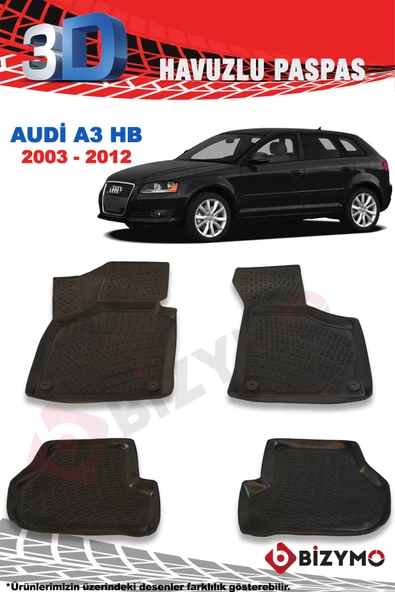 Audi A3 Hb 2003-2012 3D Paspas Takımı Bizymo - 2
