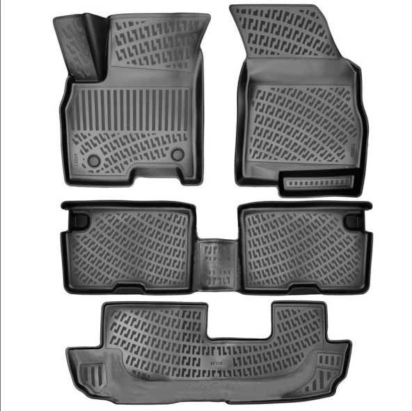 Tiggo 8 Pro Luxury Paket (3sıra) 7k 2022 Sonrası 3D Havuzlu Paspas Bizymo