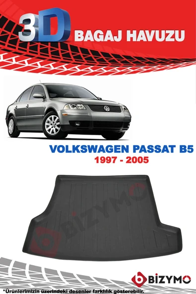 Volkswagen Passat B5 1997-2005 3D Bagaj Havuzu Bizymo - Resim 2