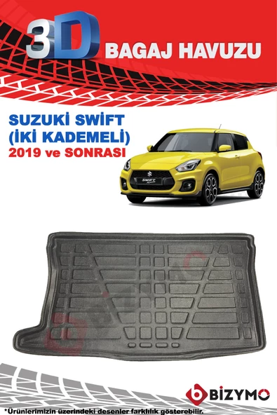 Suzuki Swift 2019+ İki Kademeli Bagaj Havuzu Bizymo - 2