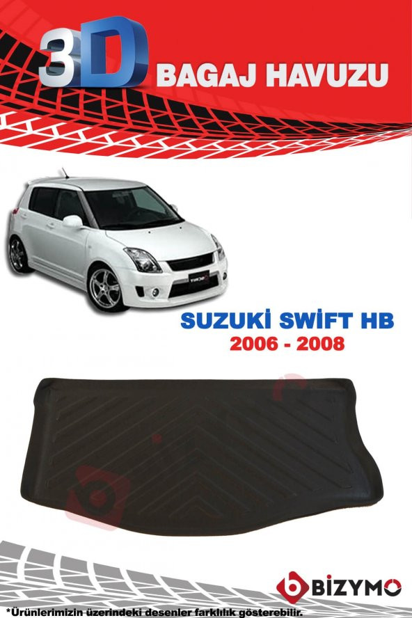 Suzuki Swift Hb 2006-2008 3D Bagaj Havuzu Bizymo - Resim 2