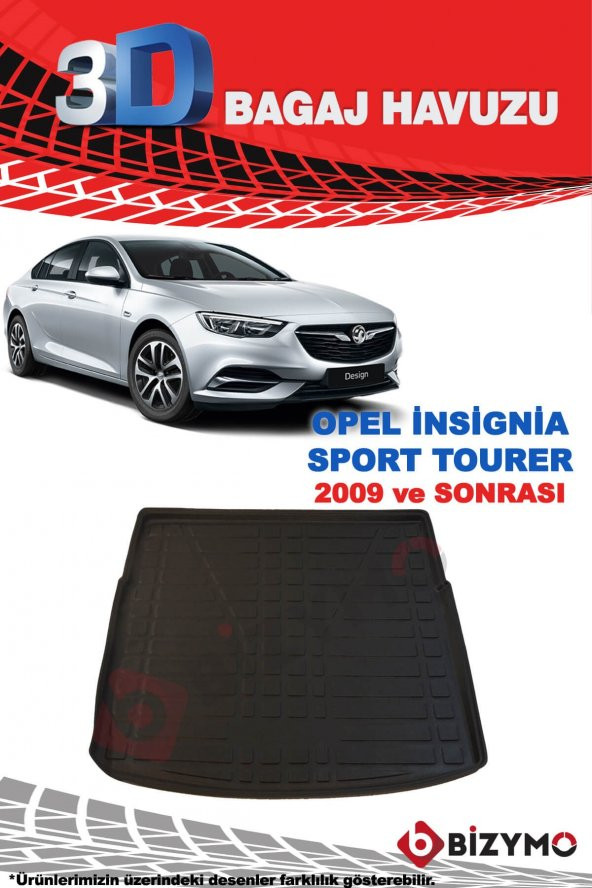 Opel İnsignia Sport Tourer 2009 Ve Sonrası 3D Bagaj Havuzu Bizymo - 2