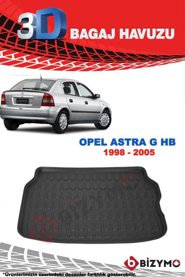 Opel Astra G Hb 1998-2005 3D Bagaj Havuzu Bizymo - 3