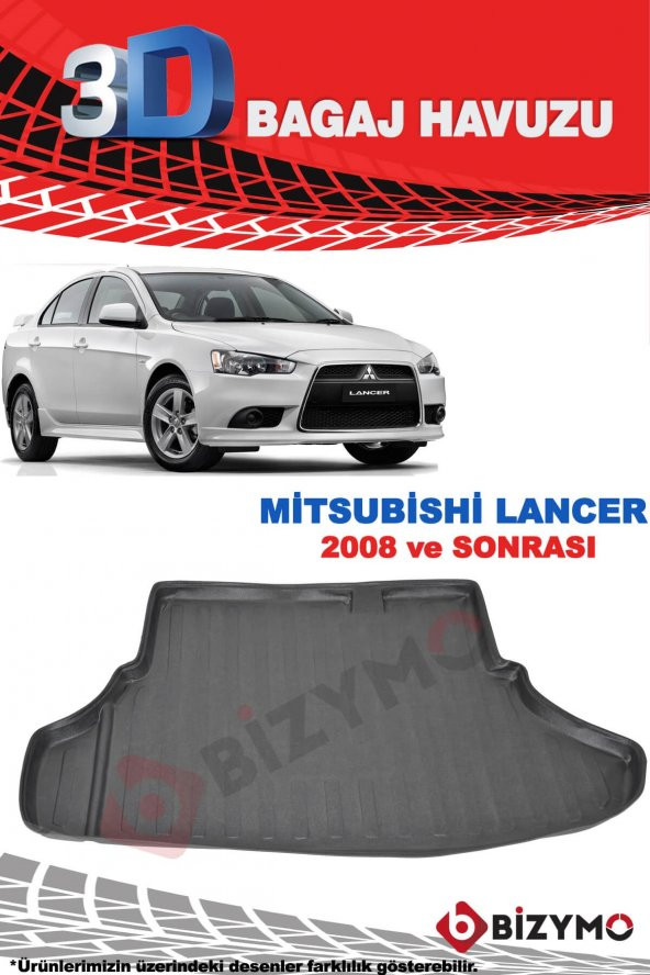 Mitsubishi Lancer Sedan 2008 Ve Sonrası3D Bagaj Havuzu Bizymo - Resim 2