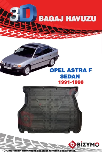 Opel Astra F Sedan 1991-1998 3D Bagaj Havuzu Bizymo - Resim 2