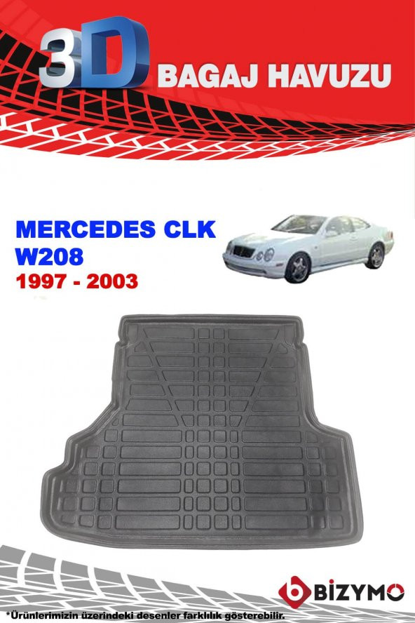 Mercedes CLK W208 1997-2003 3D Bagaj Havuzu Bizymo