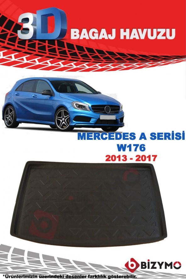 Mercedes A Serisi Hb 2012-2017 3D Bagaj Havuzu Bizymo - Resim 2