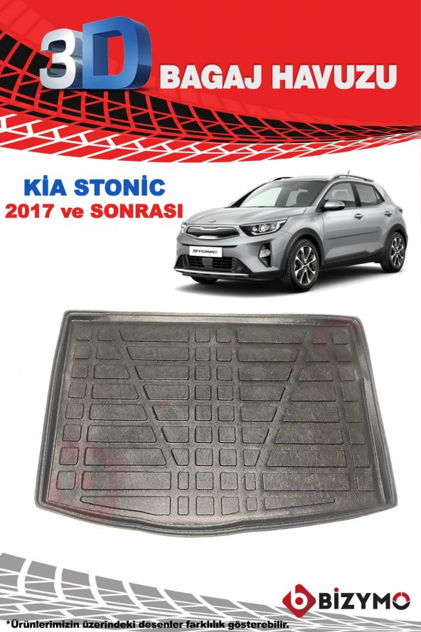 Kia Stonic 2017 ve Sonrası 3D Bagaj Havuzu Bizymo - Resim 2