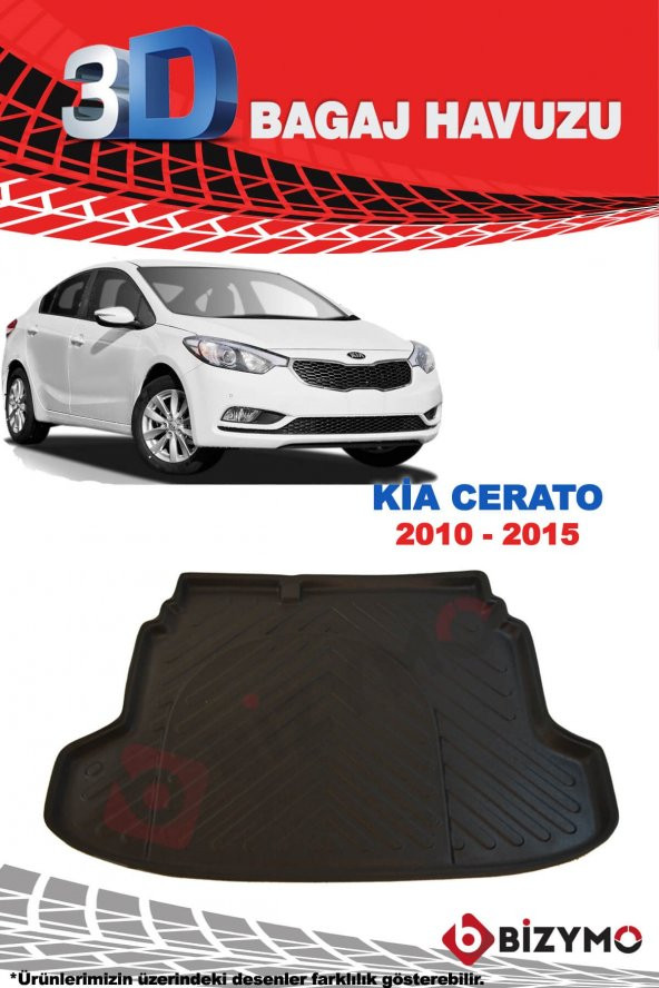Kia Cerato 2010-2015 3D Bagaj Havuzu Bizymo - Resim 2
