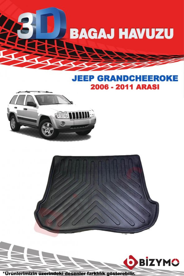 Jeep Grand Cherokee 2006-2011 3D Bagaj Havuzu Bizymo - 2