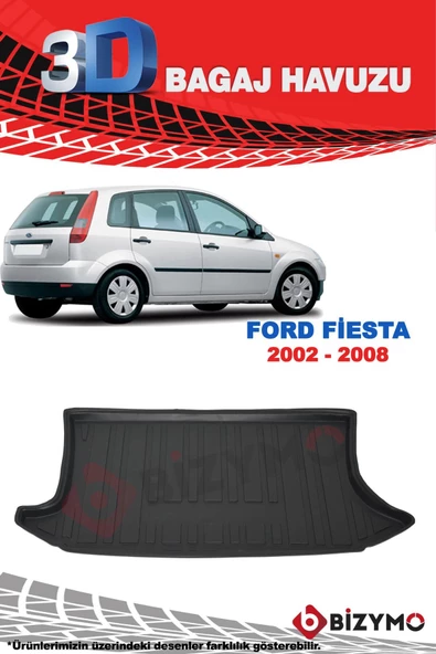 Ford Fiesta Hb 2002-2008 3D Bagaj Havuzu Bizymo - 2