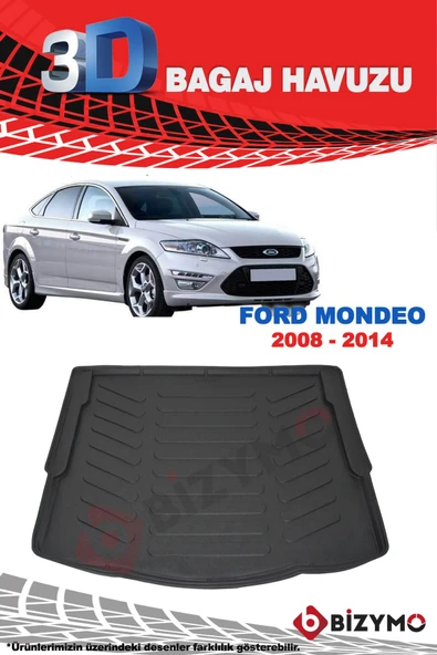 Ford Mondeo Sedan 2008-2014 3D Bagaj Havuzu Bizymo - Resim 2